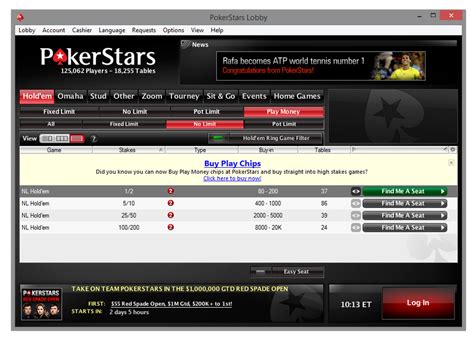 pokerstars login play money my account